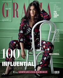 Aishwarya\'s stunning pose on the cover of Grazia