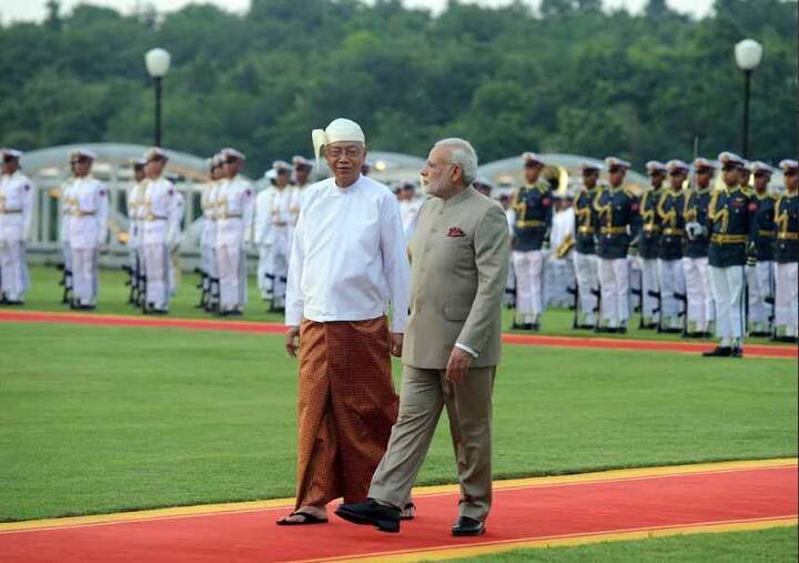 Soon after his arrival in Myanmar PM Modi tweeted “Landed in Naypyitaw, marking the start of my Myanmar visit. I will join a wide range of programs during my visit to Myanmar”
