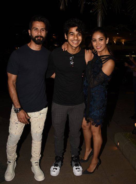The trio posed and were seen chilling with each other. Mira shares a good bond with Ishaan since their marriage. (Image Courtesy - Manav Manglani)