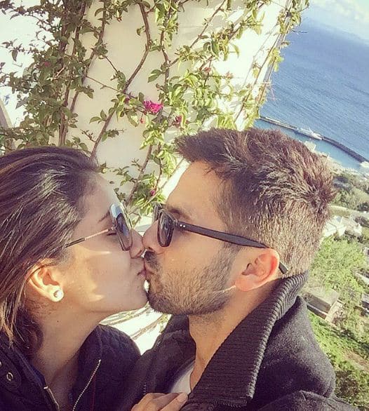 Their first anniversary was flooded with love the duo share. Shahid’s lip lock with his ladylove gave fans the legit couple goals. (Image Courtesy - Instagram)
