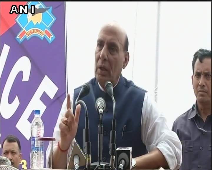 Home Minister Rajnath Singh is on a four-day visit to J&K.