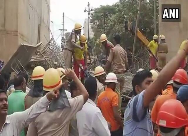 A portion of an under- construction flyover collapsed near Bomikhal in Bhubaneswar, killing at least two and injuring 11 persons. About three-four persons were suspected to be trapped under the rubble.