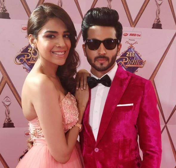 Anjum Fakih and Dheeraj Dhoopar of Kundali Bhagya posed with swag for the awards. The duo shares a good chemistry onscreen as well as off screen. (Image Courtesy- Instagram)