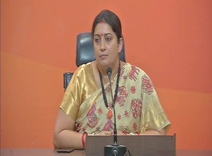 To say that Congress became arrogant under Smt. Gandhi and hence lost election is a big political confession in itself: Smriti Irani on RG