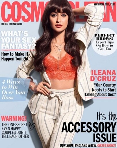 Bollywood Diva Ileana D'Cruz Poses For Magazine Cover Bollywood Diva Ileana D'Cruz Poses For Magazine Cover