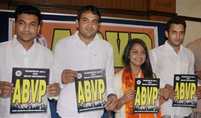NSUI has won the polls after 4 years, for 4 years ABVP has been holding the post / File image: PTI