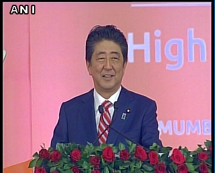 Japanese PM Shinzo Abe started his address with 