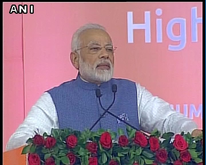 The distance will be covered in two hours and seven minutes if the train stops at four stations -- Ahmedabad, Vadodara, Surat and Mumbai. If the train stops at all 12 stations, it will cover the distance in two hours and fifty-eight minutes.

According to Railway Ministry officials, the operating speed of the bullet train would be 320 kmph and the maximum speed would be 350 kmph. Later in the day, Modi and Abe will participate in the 12th Annual Bilateral Summit in state capital Gandhinagar.
(Image: ANI)