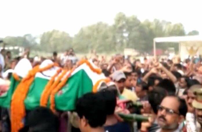 Yesterday, one BSF jawan died after Pakistan Army violated ceasefire at Line of Control. The last rites of jawan were carried today amid anti-Pakistan slogans. / Representational image