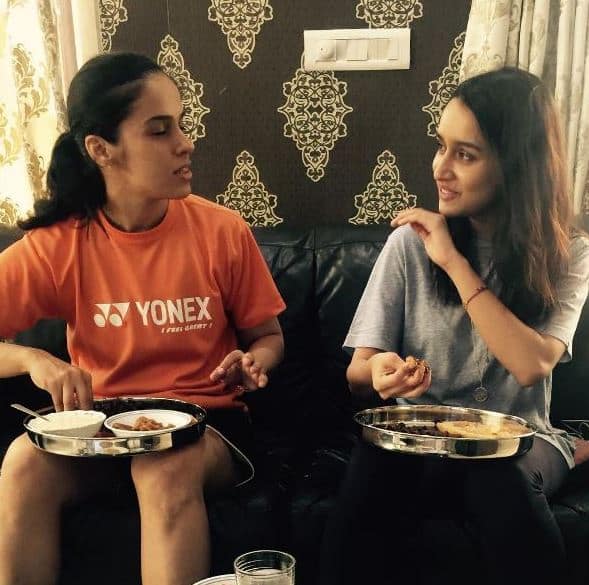 The 30-year-old actress took a break from her schedule and spent a day at badminton star Saina Nehwal’s home with her family in the city. (Photo: Sharaddha Kapoor official Instagram account)