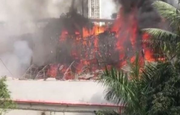 Massive FIRE engulfs RK Studios