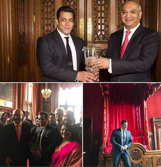 Salman Khan honoured with 'Global Diversity Award' by British Parliament Salman Khan honoured with 'Global Diversity Award' by British Parliament