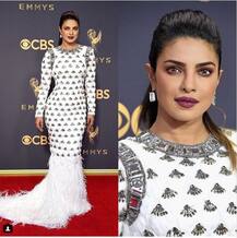IN PHOTOS: PeeCee dazzles in white at 2017 Emmy Awards