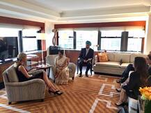 New York: EAM Sushma Swaraj meets Ivanka Trump, Discusses Women Empowerment