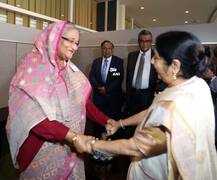Swaraj Meets Hasina, No Discussion On Rohingyas