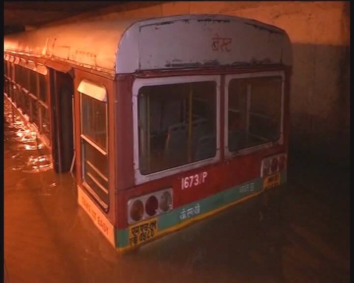 A Spicejet plane carrying 183 passengers overshot a wet runway here last night while landing at the airport in rain-hit Mumbai and got stuck in the mud. The passengers were evacuated using the emergency chute of the Boeing 737. (INFO/PTI)