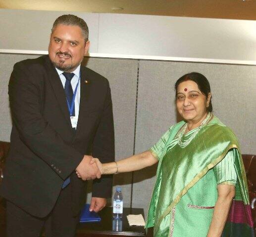Indian is waiting for her strong reply to Pakistan but meanwhile, we have bought for you a set of pictures to show how country's EAM is spending her days in New York. Have a look: (Image: Twitter) (Scroll down to see more pics)