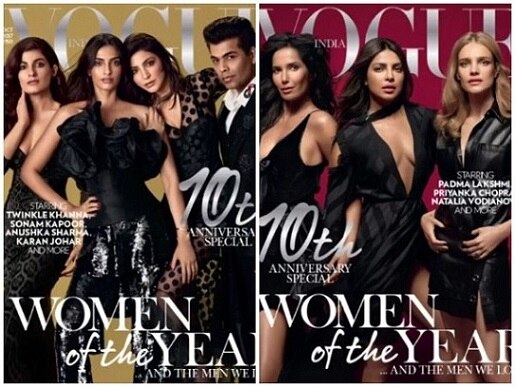 SRK, PeeCee and Anushka grace the 10th anniversary of Vogue India SRK, PeeCee and Anushka grace the 10th anniversary of Vogue India
