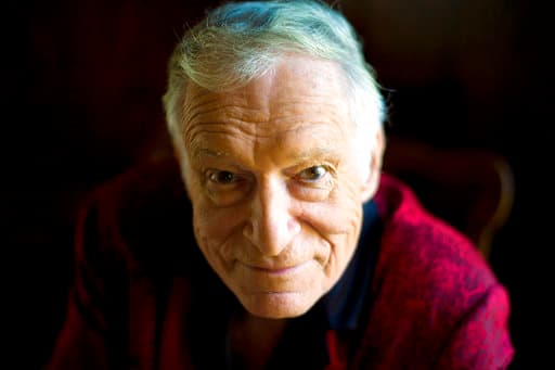 FILE - This Oct. 13, 2011 file photo shows American magazine publisher, founder and Chief Creative Officer of Playboy Enterprises, Hugh Hefner at his home at the Playboy Mansion in Beverly Hills, Calif. PIC/AP.