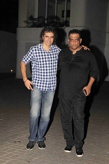 Directors Imtiaz Ali and Anurag Basu share a great bond and this picture of them from the last night is a proof. 