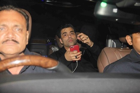 Karn Johar who was also among the guests seemed quite busy with his cellphone. 