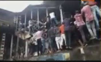 As per reports, the stampede took place after rumours of short-circuit were spread across at the station, post which people started running on the bridge. (Image: ABP News)