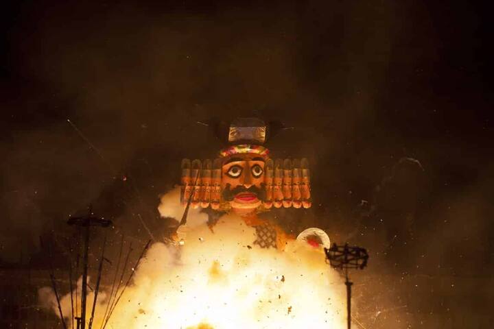 Last year, PM Modi attended the Dussehra in Lucknow and in 2015, he was in Andhra Pradesh to inaugurate the capital city Amravati. (Image: AP/ File)