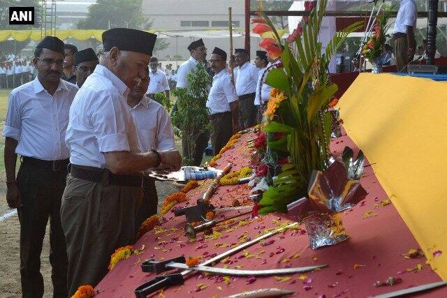 2-3 months back things were uncertain but the way separatists were handled, police&army were given full control: Mohan Bhagwat on Kashmir  (Image: ANI)