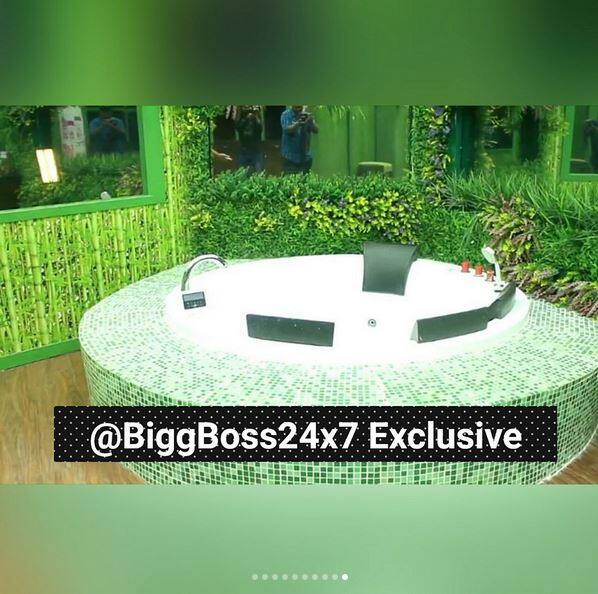 Jacuzzi is surelly is going to rasie some temperature in the house. Don't you like the color of this place? (Image Courtesy - Instagram/biggboss11.official_)