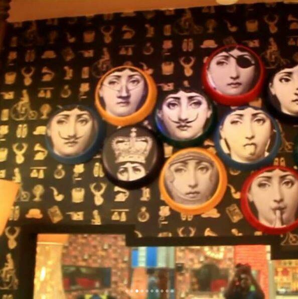 One of the wall decorated with different funny faces. (Image Courtesy - Instagram/biggboss11.official_)