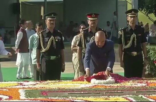 My tribute to Bapu on Gandhi Jayanti, says “Non-violence, compassion and morality are still the pillars of our country” / ANI IMAGE