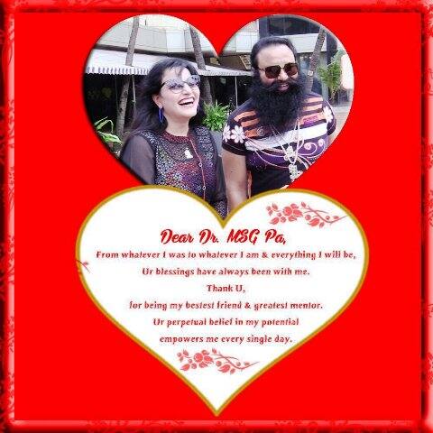 Describing her association with Ram Rahim, Honeypreet said ‘he’s my father and our relationship is pure.” PIC/@insan_honey Twitter.