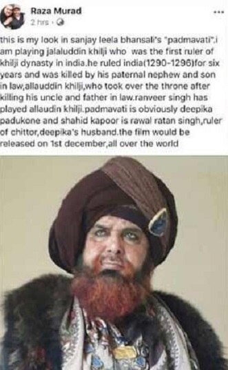 'Padmavati': After Ranveer's look, here's Raza Murad as Sultan Jalaluddin Khilji 'Padmavati': After Ranveer's look, here's Raza Murad as Sultan Jalaluddin Khilji