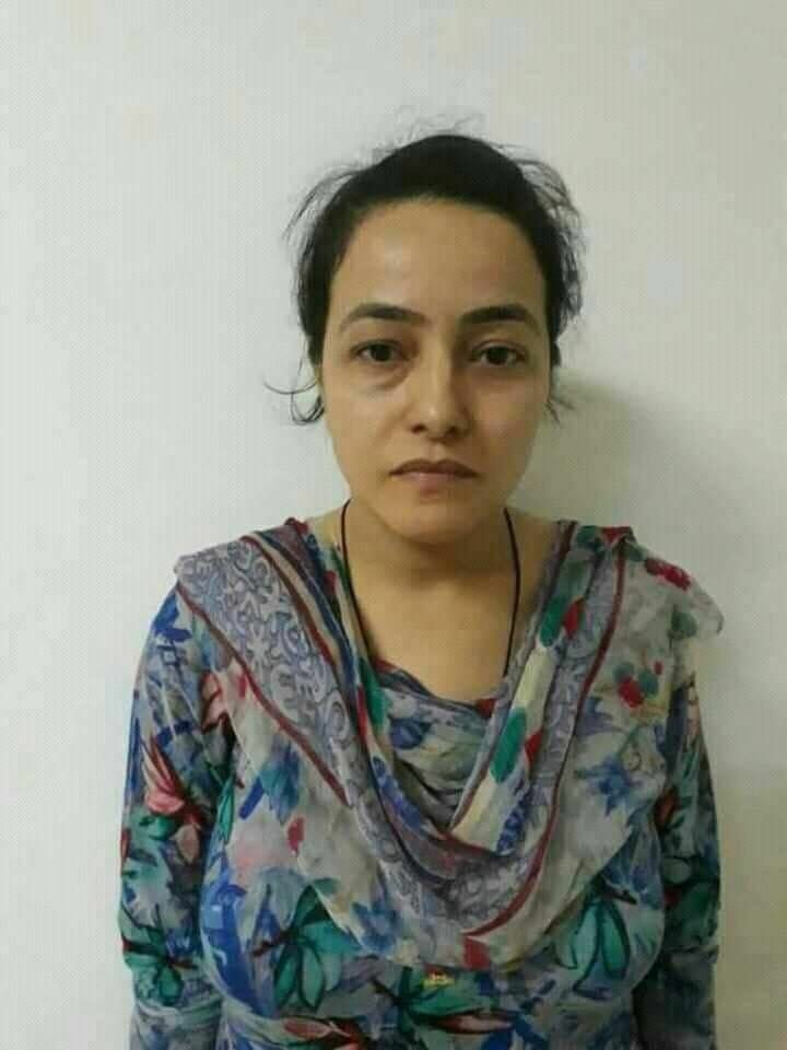 First picture of Honeypreet Insan after arrest