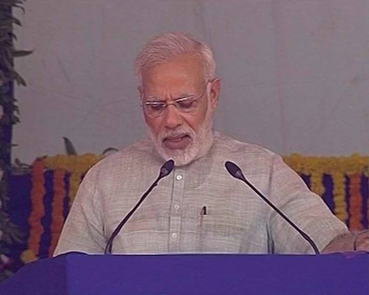 Kandla Port is seeing unprecedented growth. This is because we devoted resources to improve the port. New lease of life was added to Alang, steps were taken for the welfare of the labourers working there: PM Modi / ANI IMAGE