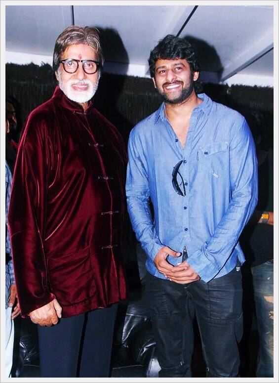 Prabhas with Amitabh Bachahan. (Image- Twitter)