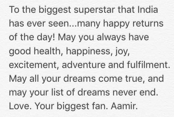 Aamir Khan wishes Amitabh with his beautiful post
(Image- Twitter@aamir_khan)
