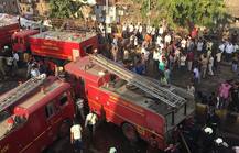 Major fire breaks out outside Bandra station in Mumbai