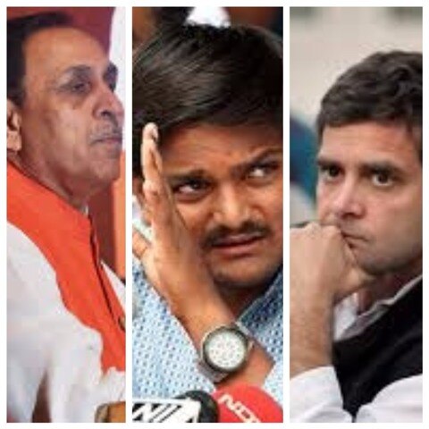 Gujarat polls: Rupani questions Hardik’s stand; Patidar leader goes in huddle with Rahul Gujarat polls: Rupani questions Hardik’s stand; Patidar leader goes in huddle with Rahul