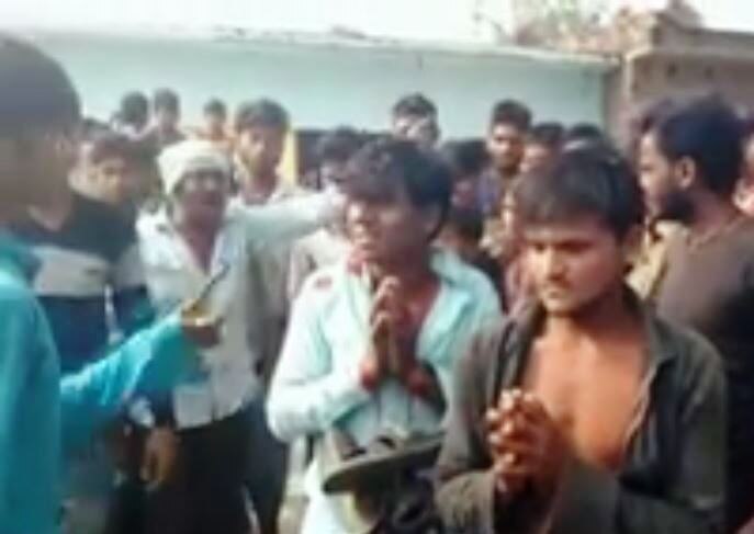 Watch: Man, his family thrashed, garlanded with shoes by villagers  Watch: Man, his family thrashed, garlanded with shoes by villagers 