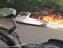 Delhi: Close shave for students as school bus catches fire 