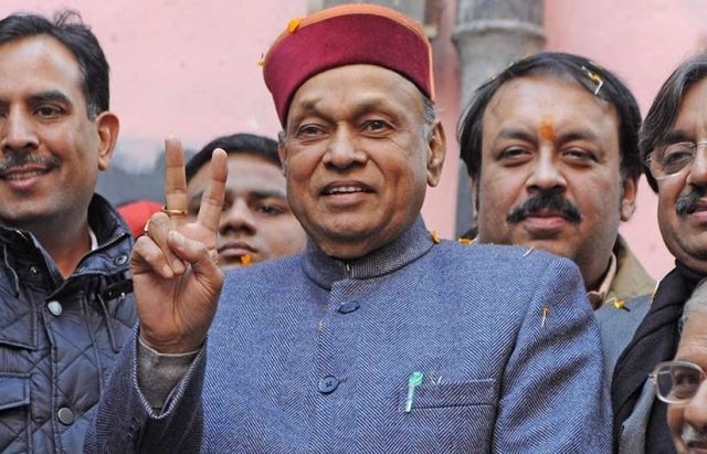 Himachal Pradesh elections 2017: Prem Kumar Dhumal is BJP’s chief ministerial candidate Himachal Pradesh elections 2017: Prem Kumar Dhumal is BJP’s chief ministerial candidate