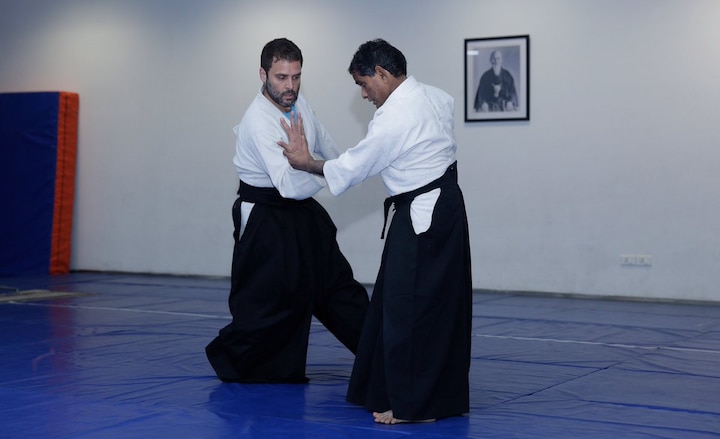 Rahul Gandhi ‘black belt in Aikido’ shows some martial art moves HAVE A LOOK: Rahul Gandhi, 'black belt in Aikido', shows some martial art moves