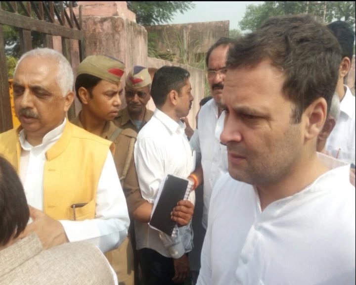 NTPC blast: Rahul Gandhi breaks from Gujarat tour, to visit site of incident NTPC blast: Rahul Gandhi breaks from Gujarat tour, visits site of incident