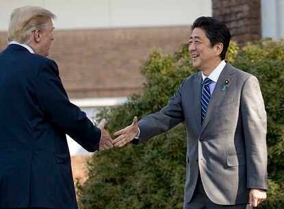Donald Trump calls Japan a treasured partner and crucial ally