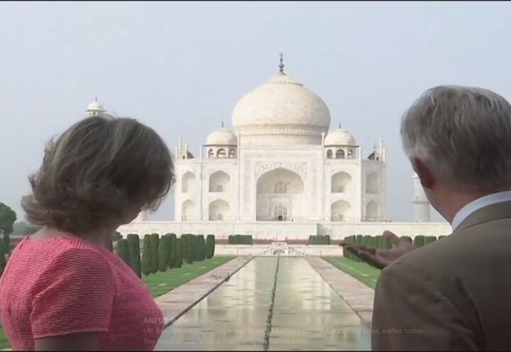 Belgian King, Queen visit Taj Mahal  Belgian King, Queen visit Taj Mahal 