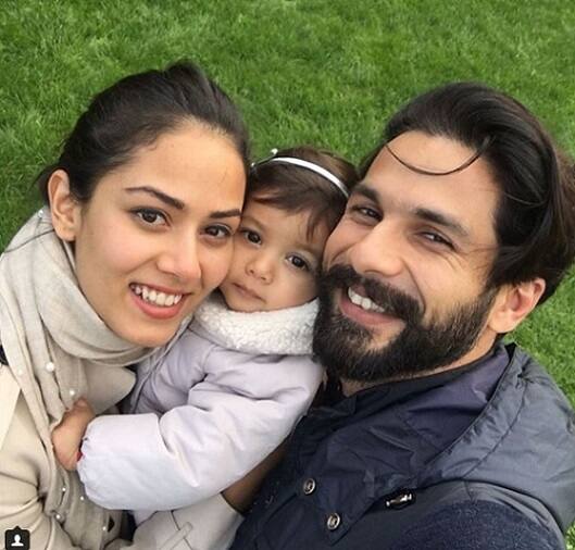 Shahid and Meera with their daughter Misha/Image- Instagram@shahidkapoor Verified