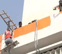 Painting UP saffron: After buses & buildings, notice boards to be coloured