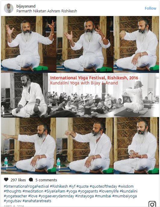 After teaching Yoga, all around the world for 17 years, Bijay made a comeback in front of the camera with the TV serial Siya Ke Ram, in 2015. He played the role of Sita’s father Janak in the show. For now, he doesn’t want to continue acting, and is back to his Yogi life. (Image: instagram @bijayanand)