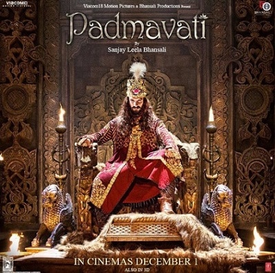 ‘Padmavati’ Poster: Ranveer Singh as Alauddin Khilji Sanjay Leela Bhansali Deepika Paukone Padmavati controversy 'Padmavati' Poster: Ranveer Singh SLAYS like never before as Alauddin Khilji